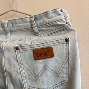 Wrangler Light Blue Wash Flare / Bell Bottom Jeans - Size 6/8